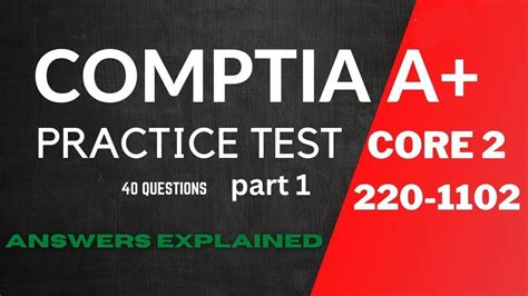 CompTIA A+ Certification Practice Test Questions 